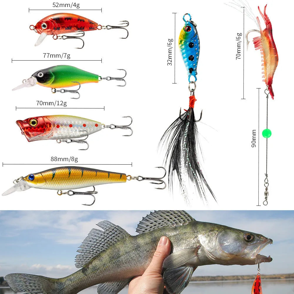Metal Christmas Mino Bog fishing blind box set with 24 collectible pieces