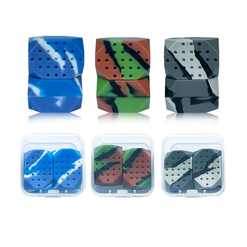 Camouflage pattern facial muscle fitness balls for jaw exercise in transparent packaging