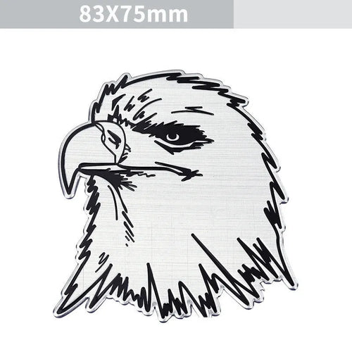 Aluminium car body sticker with metallic finish for vehicle customisation