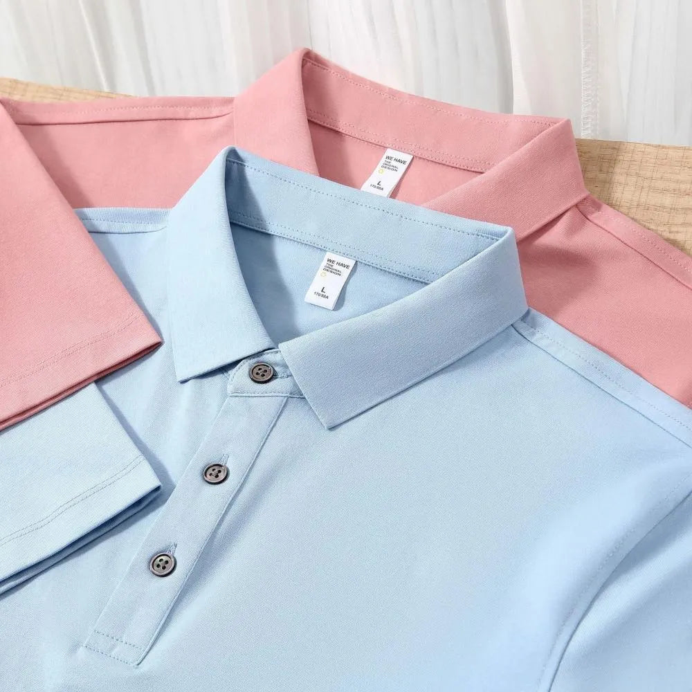 Cotton short sleeve polo collar work shirt in multiple colours for enterprise uniform use