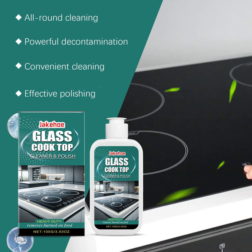 Glass stovetop cleaning polish 100g liquid in container
