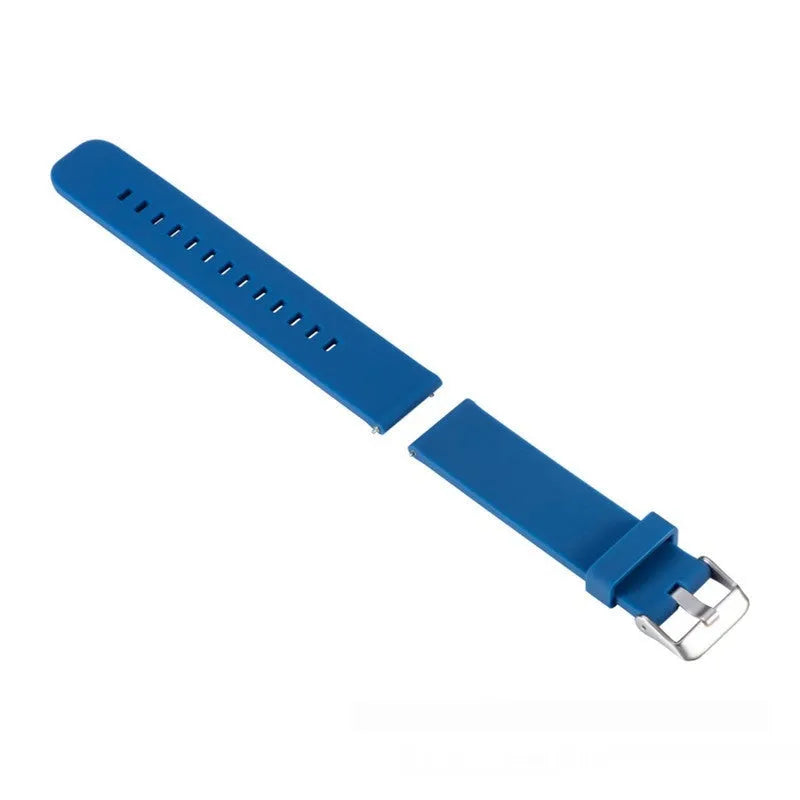 Solid colour silicone sports watch strap for Jiaming Forerunner 245 with straight buckle