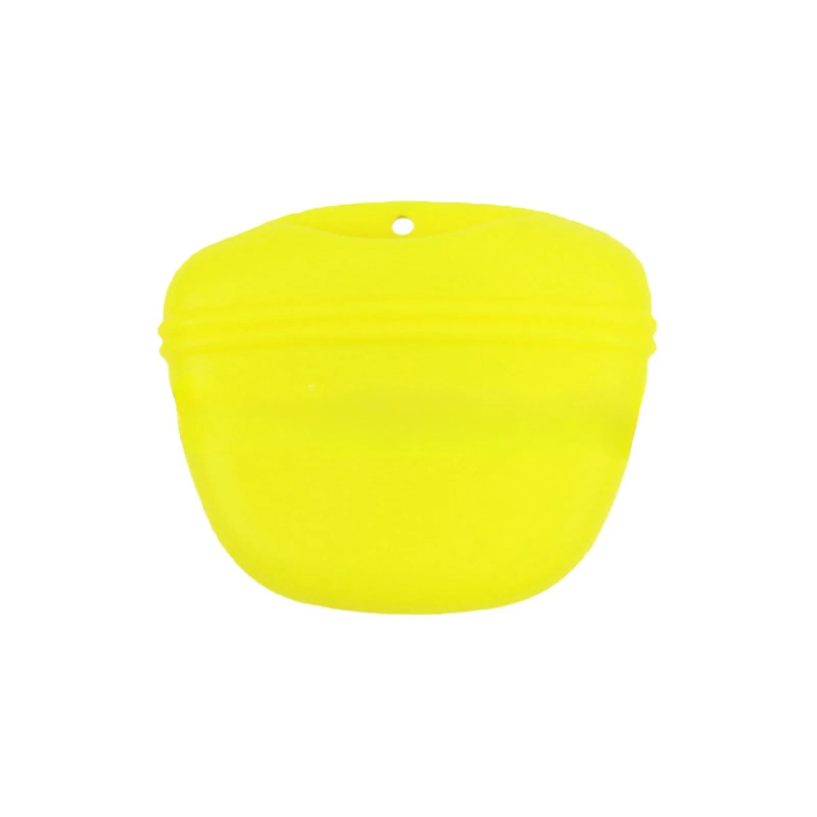 Silicone dog training treat pouch with clip and magnetic closure in assorted colours