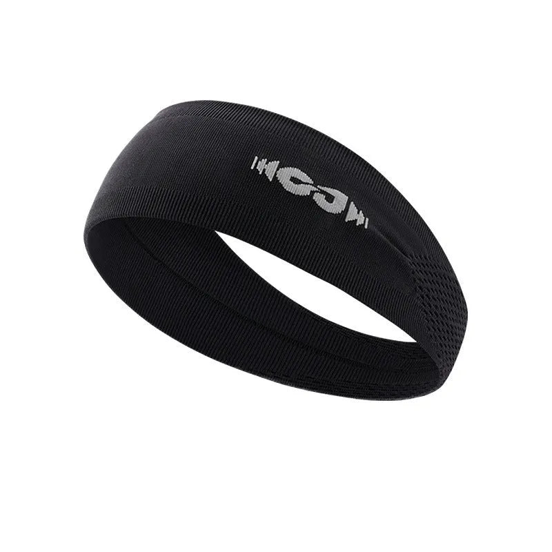 Seamless knitted exercise hair band in classic black, carbon grey or purplish blue for sports