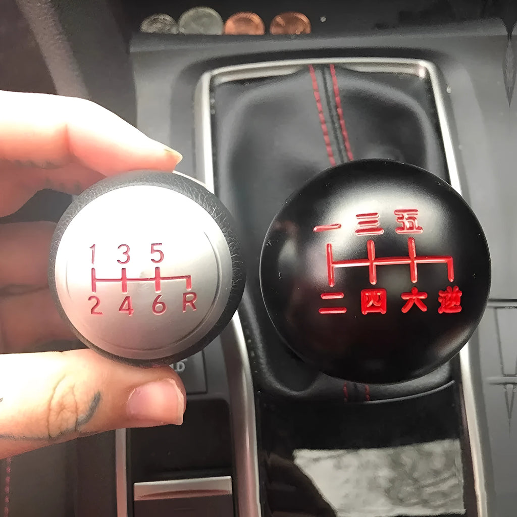 Aluminium alloy round car gear shift head for manual transmission replacement