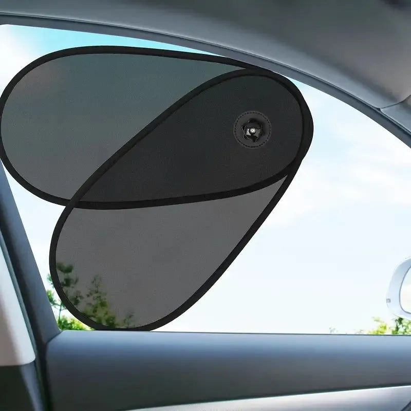 Breathable adjustable car side window shade for baby sun protection with suction cups