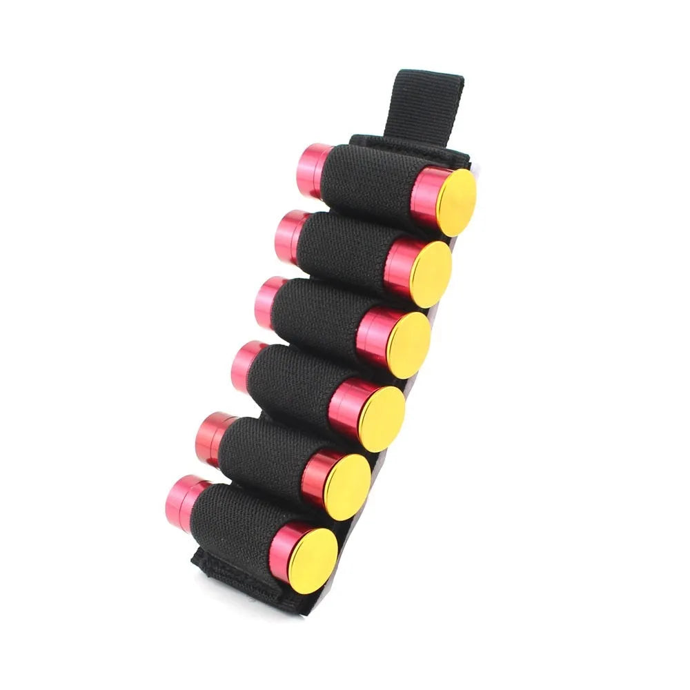 Tactical 6-hole storage sticker made from 1000D nylon fabric measuring 5cm by 16.5cm