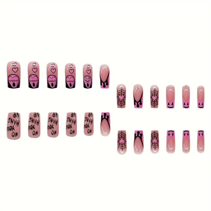 Sweet Cool Series ladies' detachable plastic Halloween armour set with Love pattern, square shape, in colour XXS247.