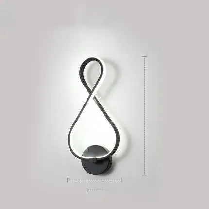 Minimalist Nordic LED wall lamp with silicone shade for bedroom bedside lighting