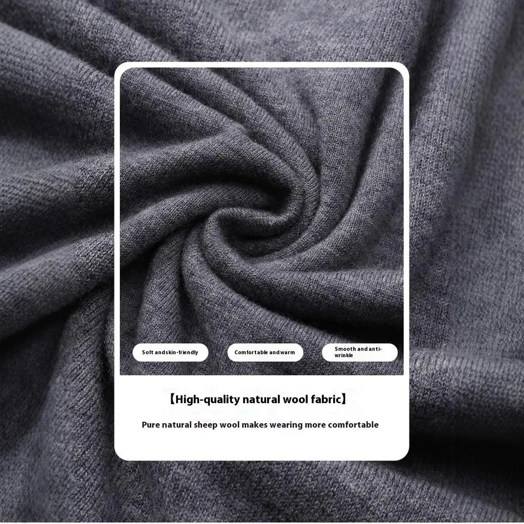 Men's regular fit wool pullover sweater in multiple colours for autumn and winter.