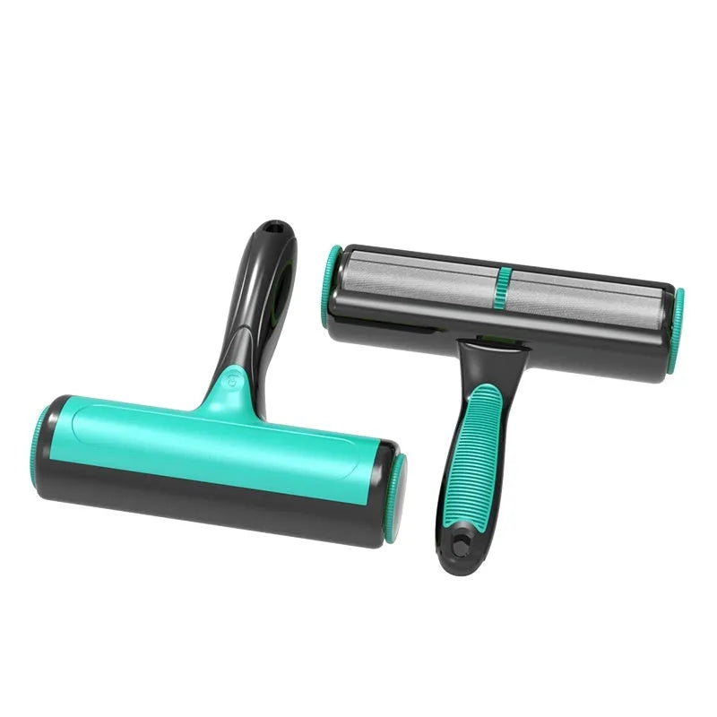 Automatic pet sofa lint roller with sticky brush for removing hair from upholstery