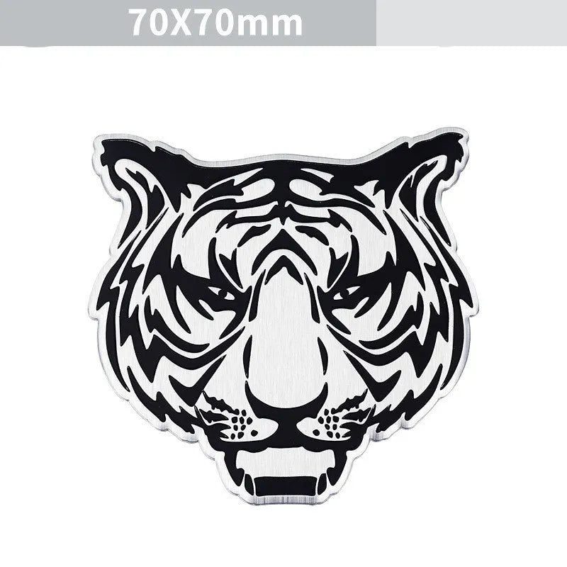 Aluminium car body sticker with metallic finish for vehicle customisation