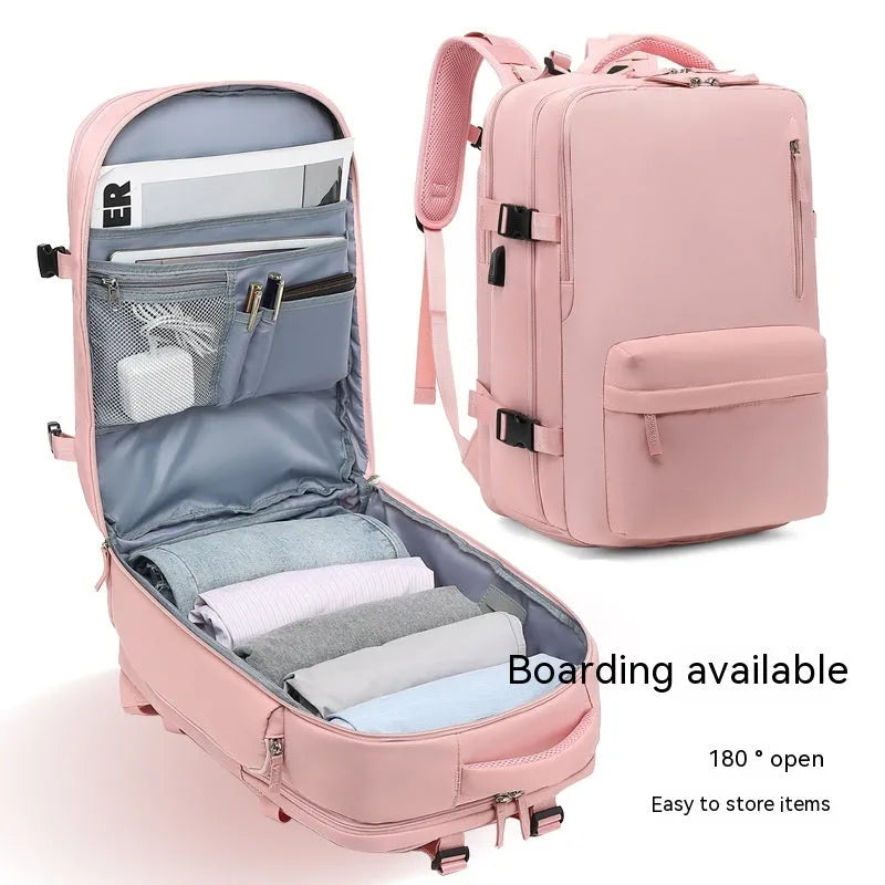 Large waterproof nylon mummy backpack shown in one of 32 available colours, suitable for travel and hiking.