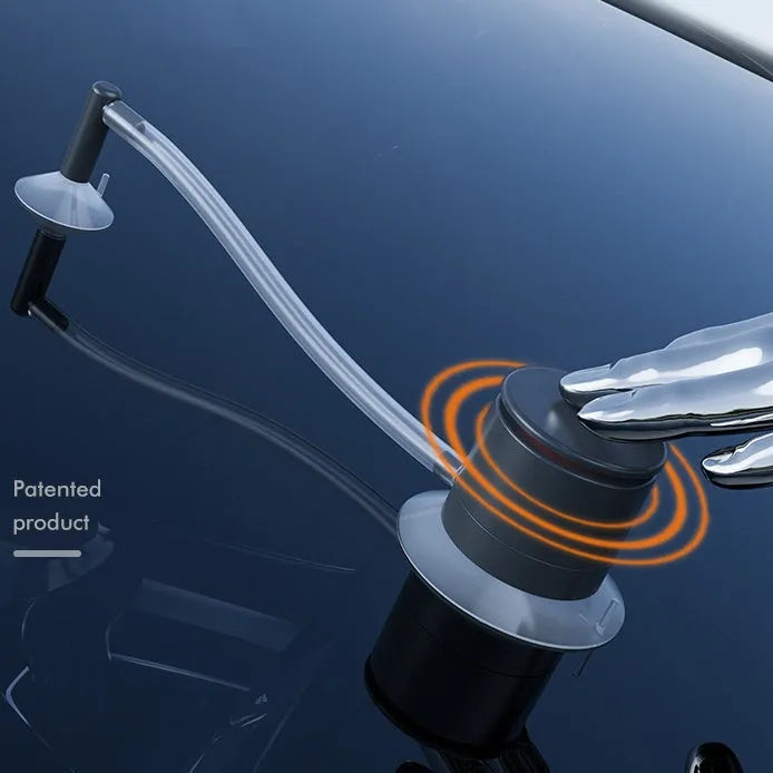 Plastic windshield crack repair tool for DIY car glass fixes with glass corrector fluid