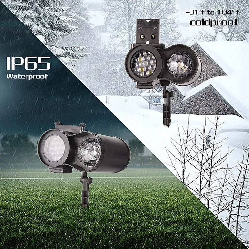 Outdoor waterproof double tube animated water pattern LED light with IP65 rating