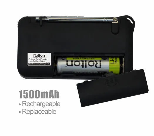 Rolton W405 portable FM radio MP3 speaker in golden, blue or gules colour