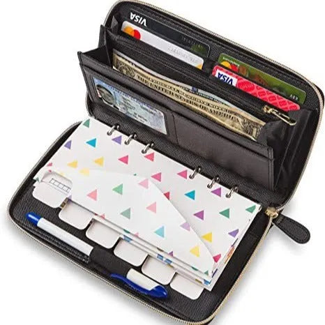 RFID blocking anti-theft card holder wallet in seven colour options including rose gold and sky blue