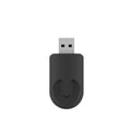 Black mini CarPlay USB wireless data adapter with 26×55×13mm compact ABS PC construction