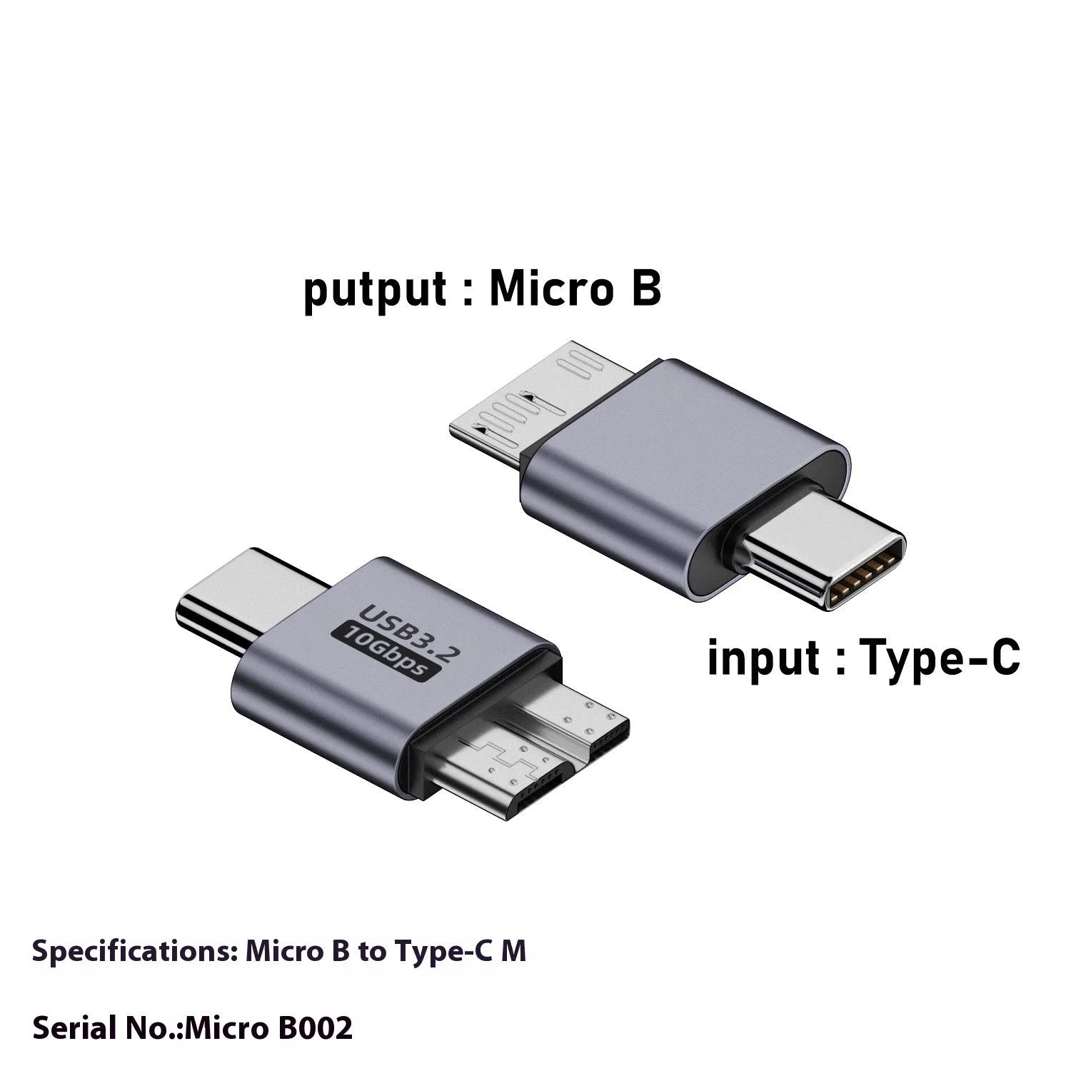 USB Type-A male to Micro-B female adapter for connecting older devices to modern USB ports