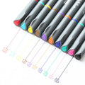 Hook line pen multipack with 0.38mm fine tip for technical drawing and architecture drafting