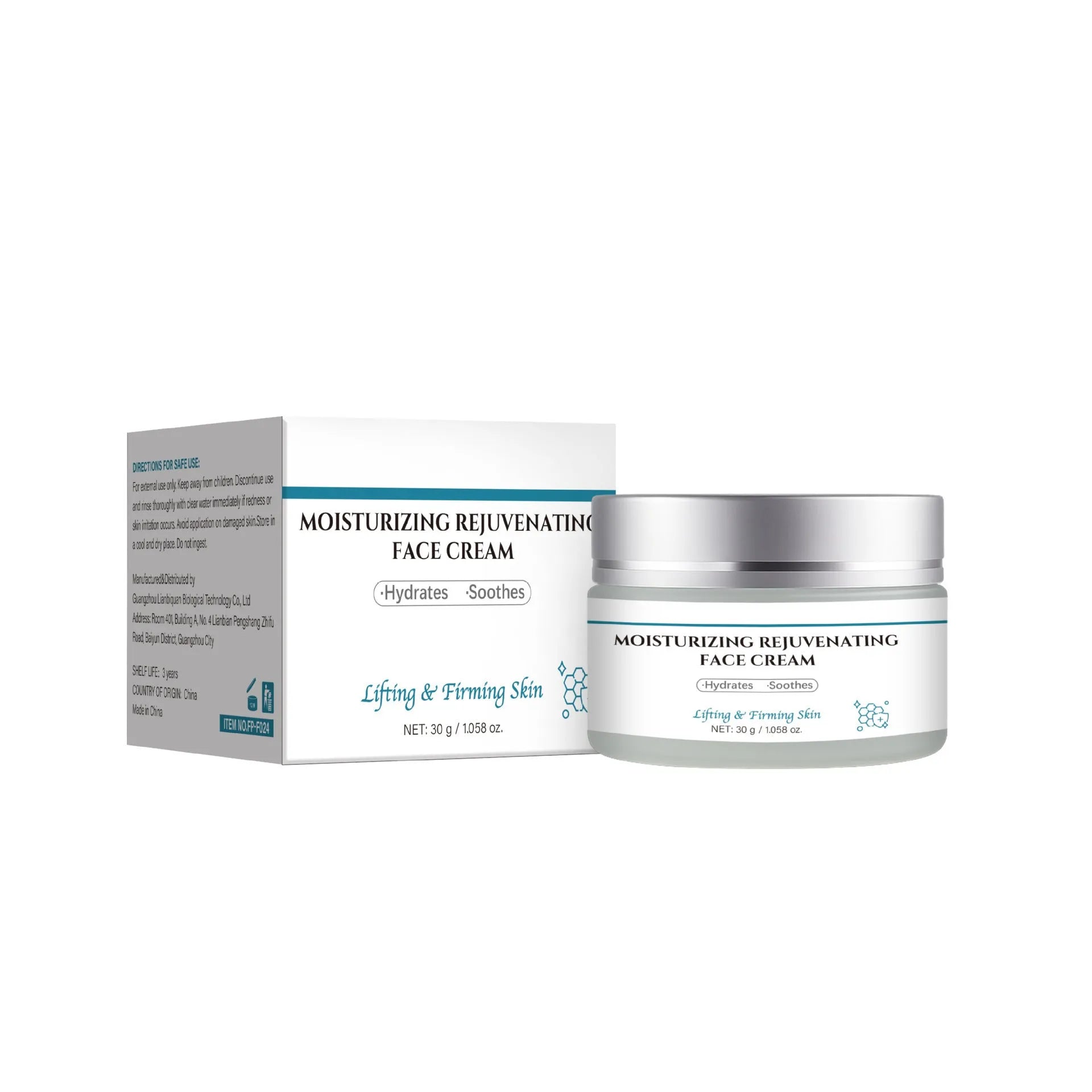 30g anti-aging cream tube with FP-F024 specifications for facial application