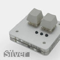 USB wired mini keyboard with touch panel in choice of white, grey, black or pink colours