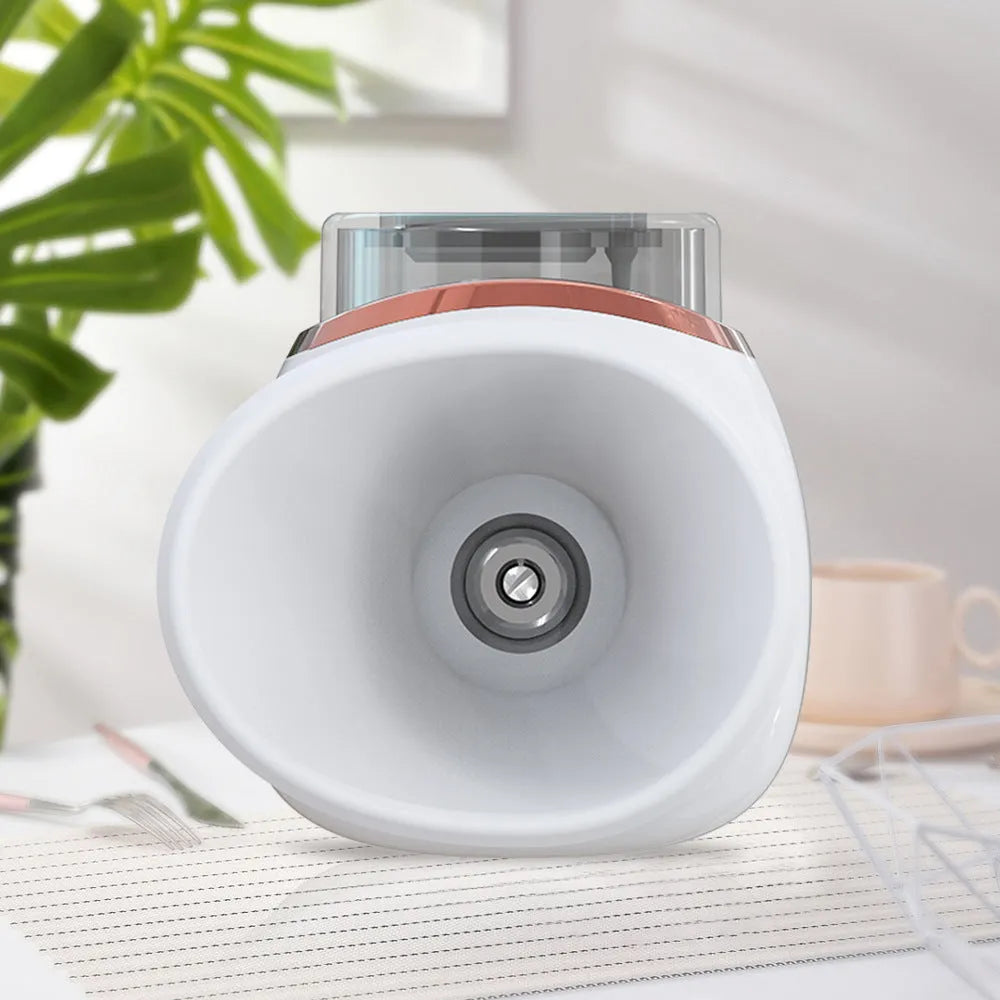 White and purple household eye humidifier with lithium battery power for portable moisturising