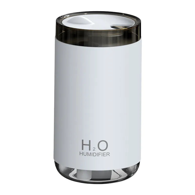 Jellyfish-shaped humidifier with warm night light and smoke ring mist output