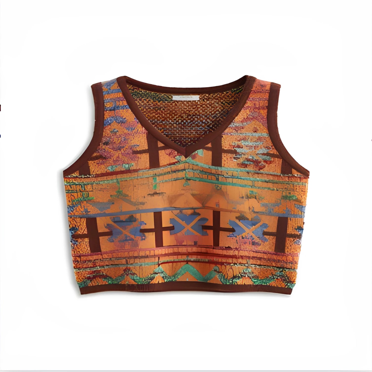Round neck short sleeve T-shirt with printed design in loose fitting style