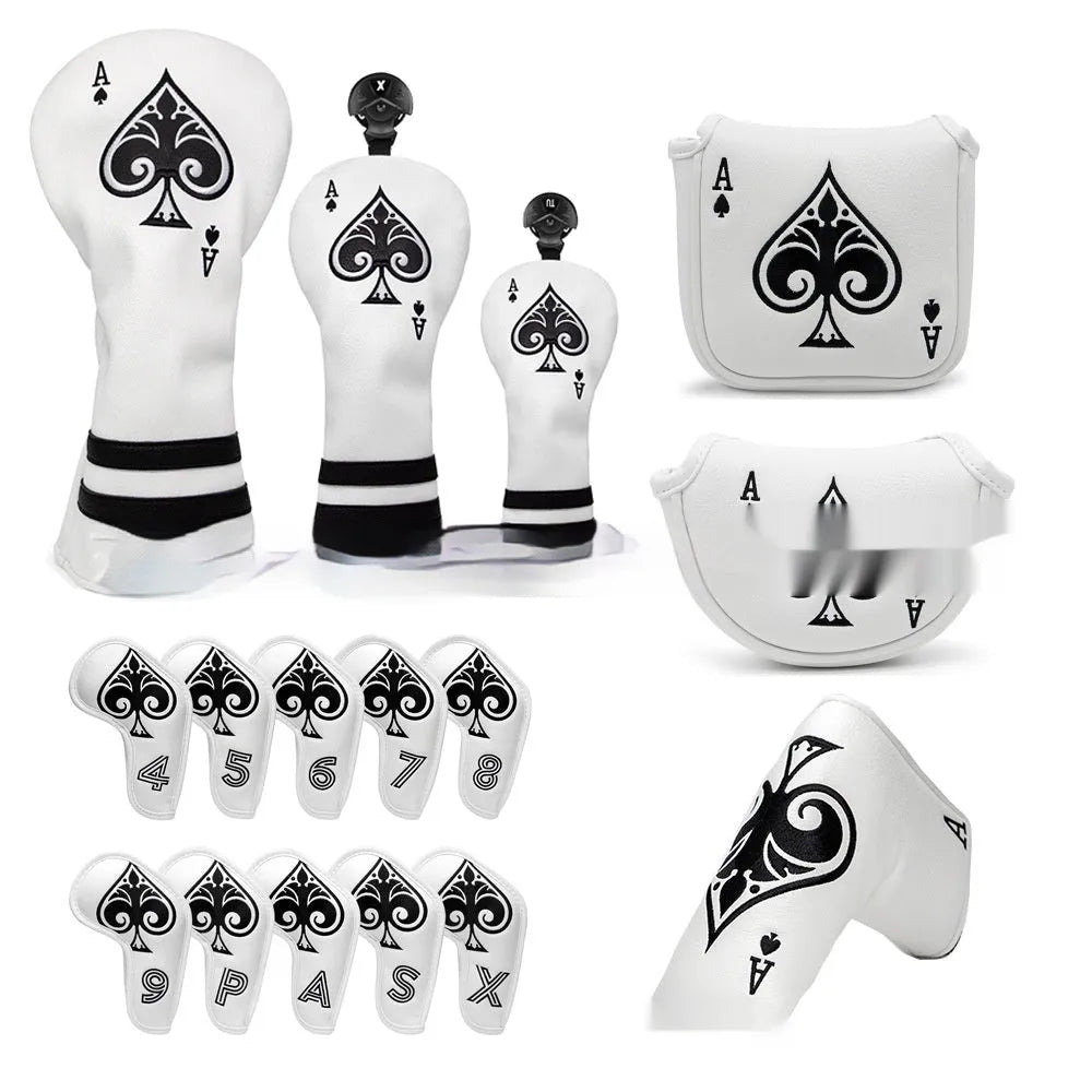 PU material golf putter head sleeve cover in one of three available colours.