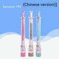 Creative vaccine design gel pen with black 0.5mm refill and plastic barrel