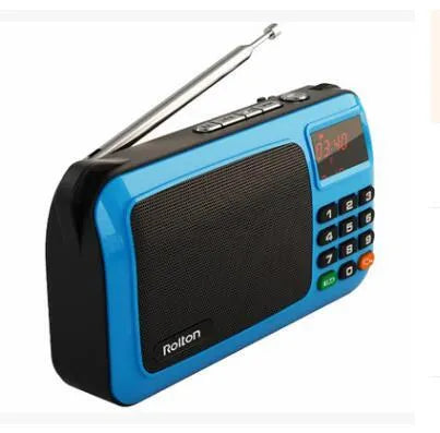 Rolton W405 portable FM radio MP3 speaker in golden, blue or gules colour