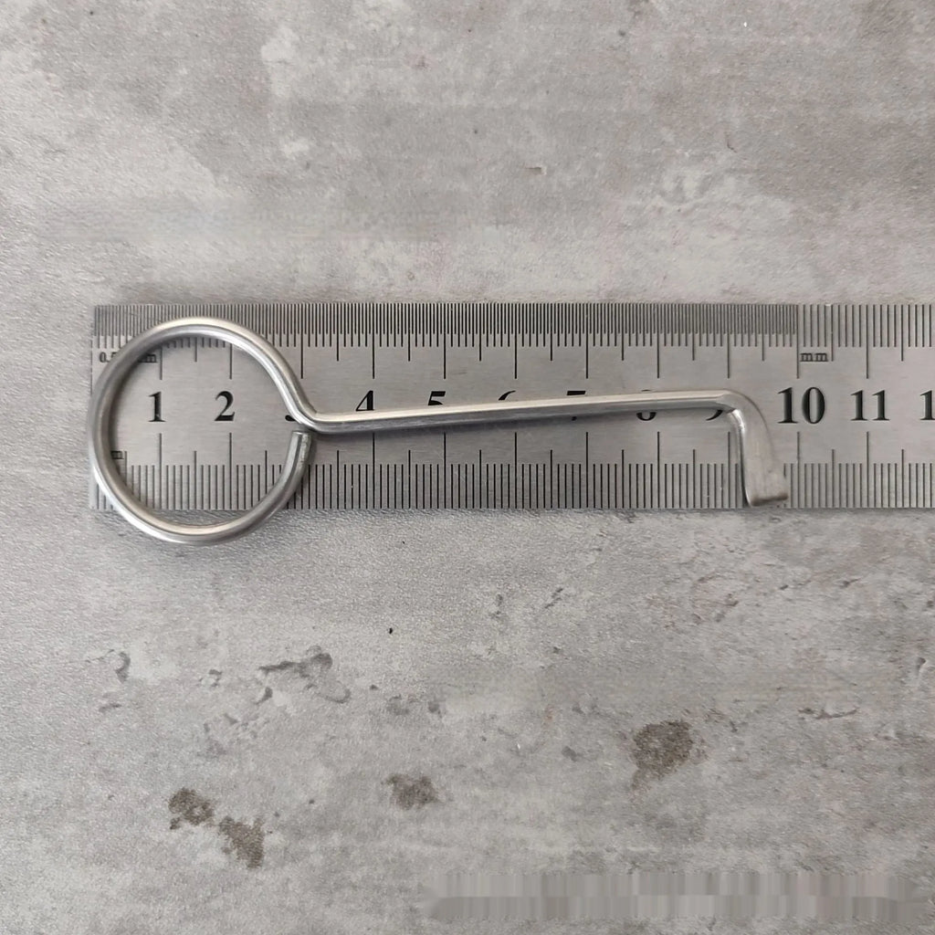 Two alloy steel wrench tools from a portable universal tool set for household and mechanical use