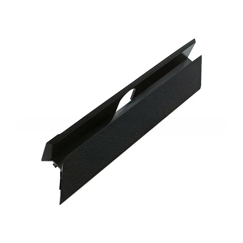 Black PS4 Pro hard disk drive bottom cover replacement part, viewed from above.