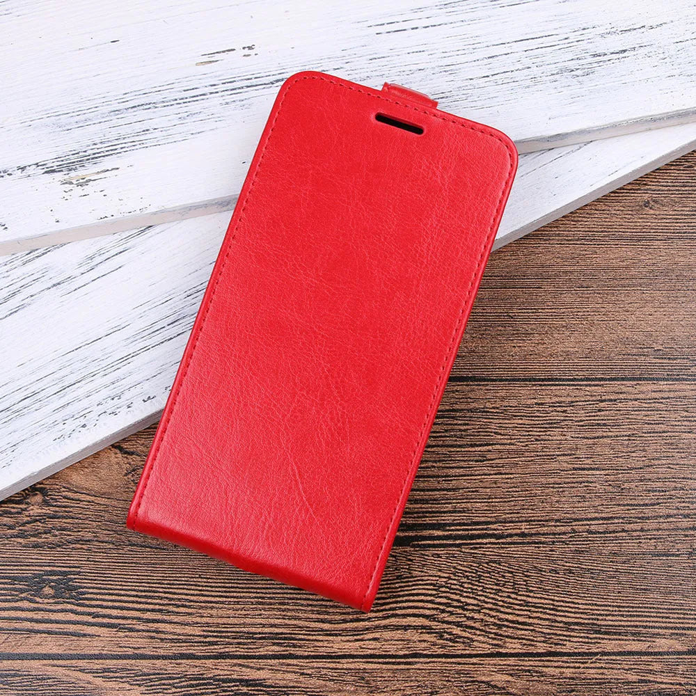 Honor 7X leather wallet phone case with card slots in business style with crazy horse pattern texture