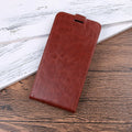 Honor 7X leather wallet phone case with card slots in business style with crazy horse pattern texture