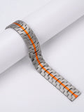 Stainless steel Samsung smartwatch replacement band in multiple metallic colours with universal 20mm and 22mm sizing