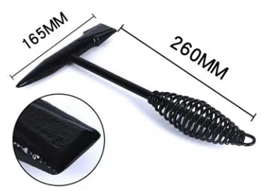 Electric welding slag hammer with spring handle for rust removal and metal maintenance