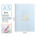 Soft leather A5 daily schedule book with 150 sheets in multiple colour options