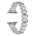 Alloy metal ladies watch bracelet for Apple Watch in silver, black, gold, rose gold, starlight colours.