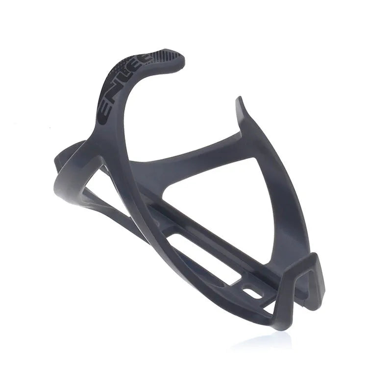 Mountain bike water bottle cage with TPR plastic construction and PVC toughness in multiple colour options