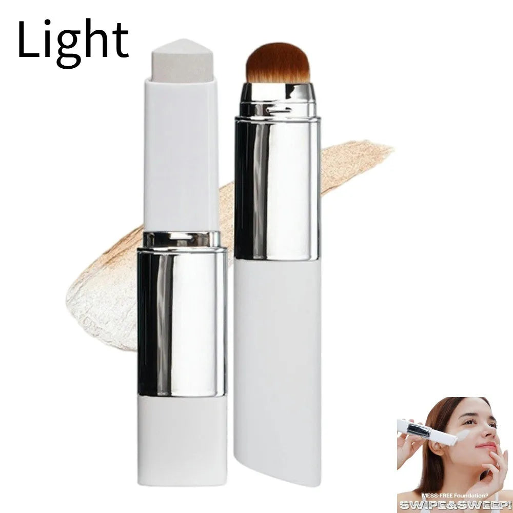 Blanc Cover Cream Stick V Foundation with removable brush in light colour 13g packaging