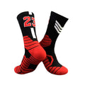 Superstar basketball sports socks in cushion design, polyester blend, adult size EU 37-44