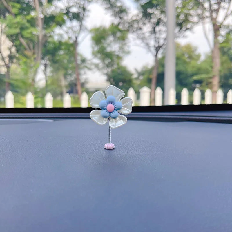 Plastic car swing decoration ornament in multiple colours for dashboard or mirror hanging