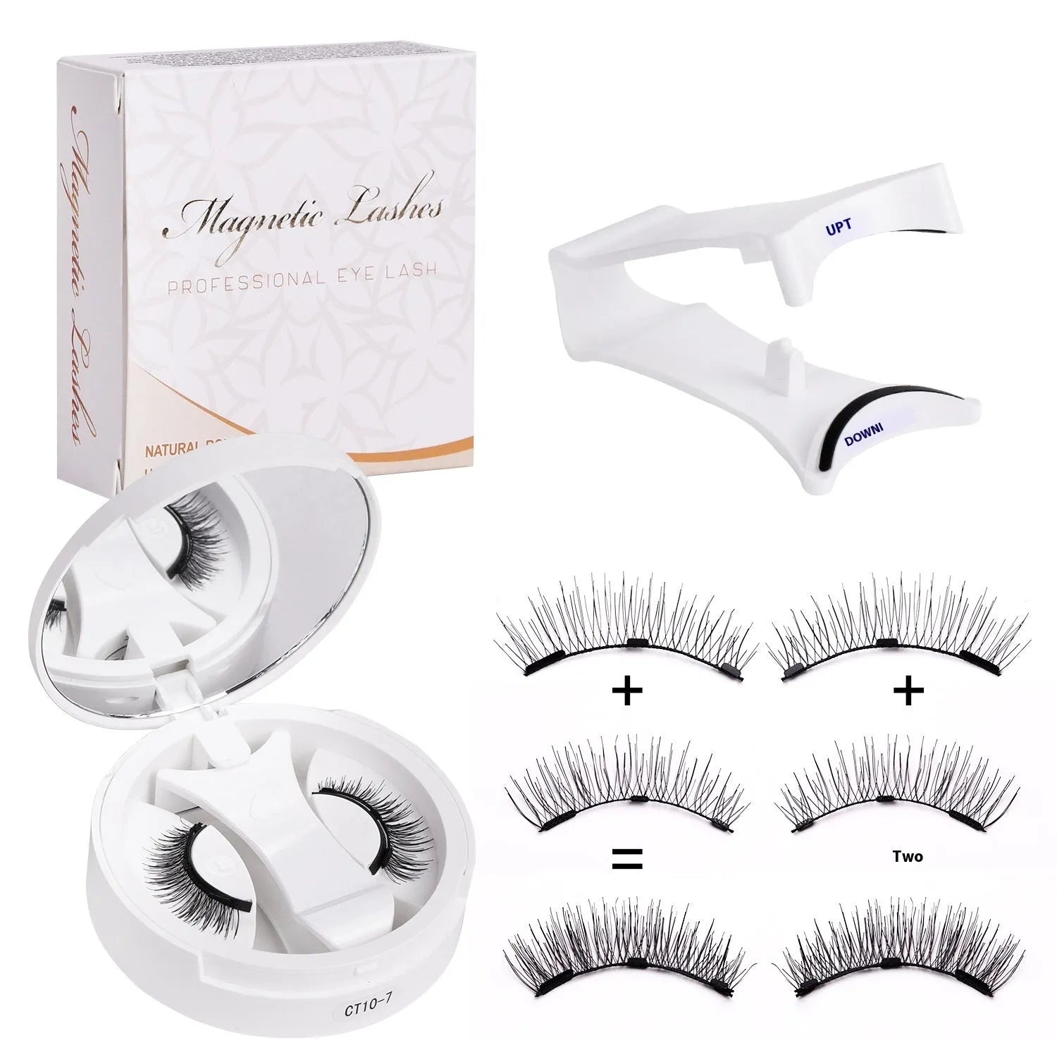 Magnetic false eyelashes with integrated soap holder from CT10 series