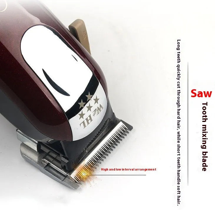 Charging hair clipper set with stainless steel cutter head for adults and children