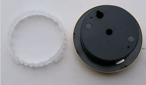 Aluminum analog thermometer hygrometer with circular 72mm design