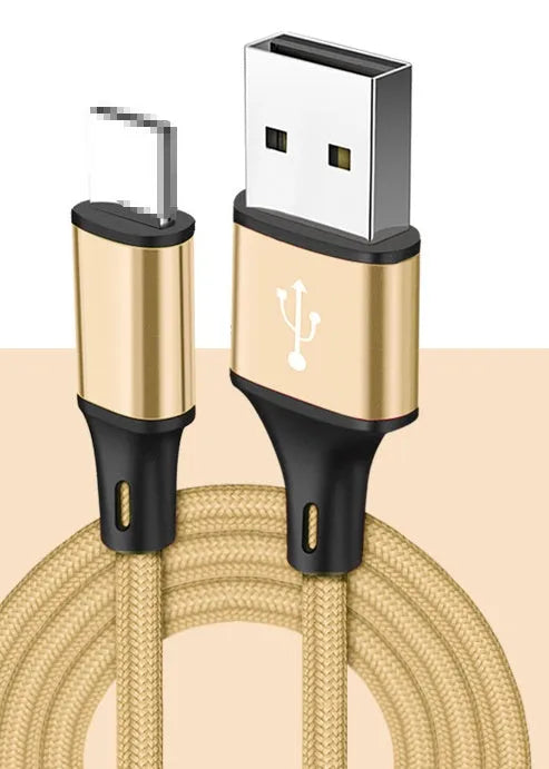 2 metre USB Type-C phone charging cable in multiple colour options