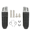 Black aluminium alloy motorcycle pedals for Suzuki Hayabusa GSX650F V-Strom models
