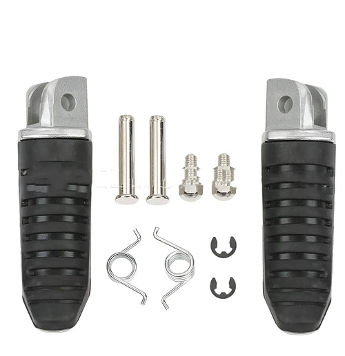 Black aluminium alloy motorcycle pedals for Suzuki Hayabusa GSX650F V-Strom models